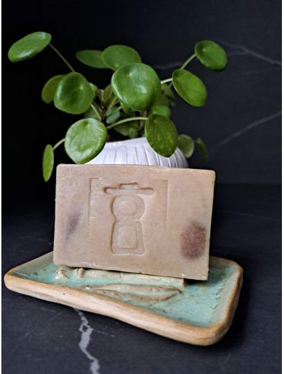 Porte-savon vert-eau avec motif BAMBO